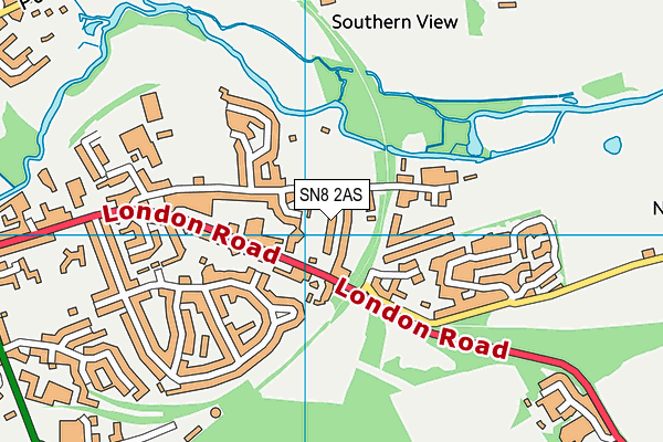 SN8 2AS map - OS VectorMap District (Ordnance Survey)