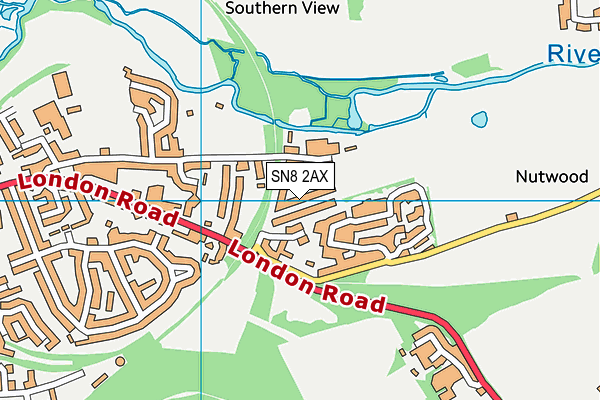 SN8 2AX map - OS VectorMap District (Ordnance Survey)