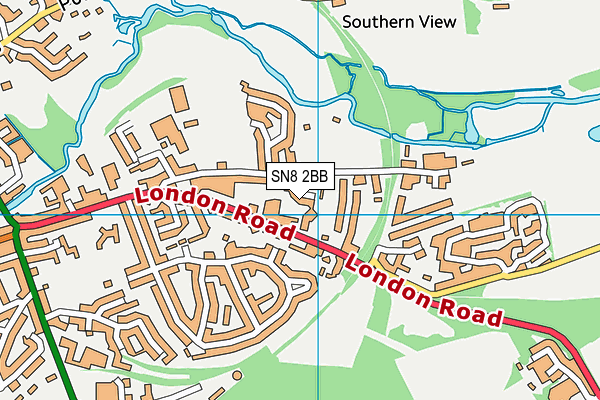 SN8 2BB map - OS VectorMap District (Ordnance Survey)