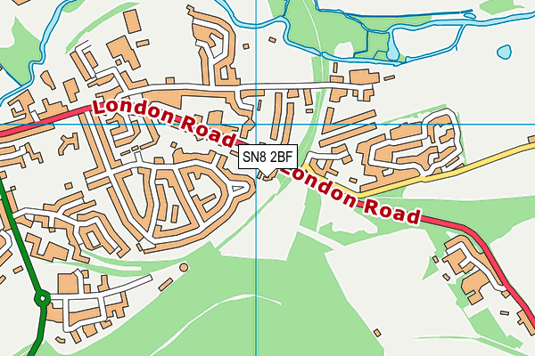 SN8 2BF map - OS VectorMap District (Ordnance Survey)