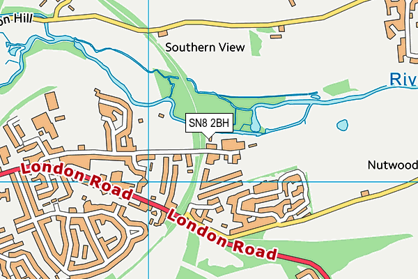 SN8 2BH map - OS VectorMap District (Ordnance Survey)