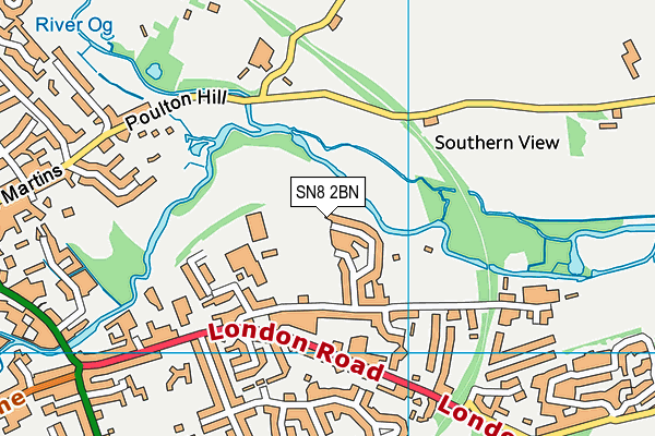 SN8 2BN map - OS VectorMap District (Ordnance Survey)