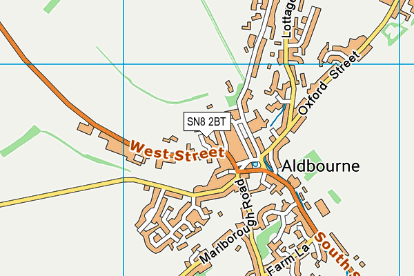 SN8 2BT map - OS VectorMap District (Ordnance Survey)