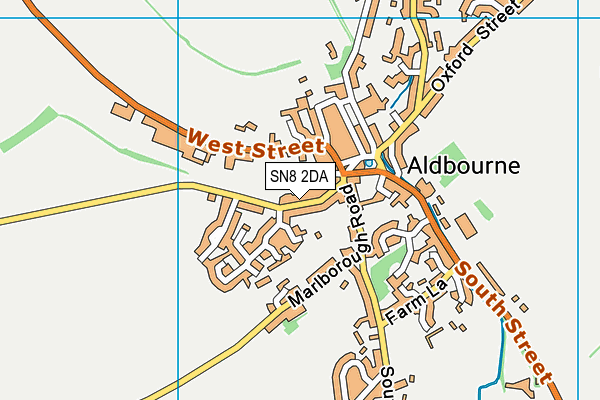 Aldbourne Lawn Tennis Club map (SN8 2DA) - OS VectorMap District (Ordnance Survey)