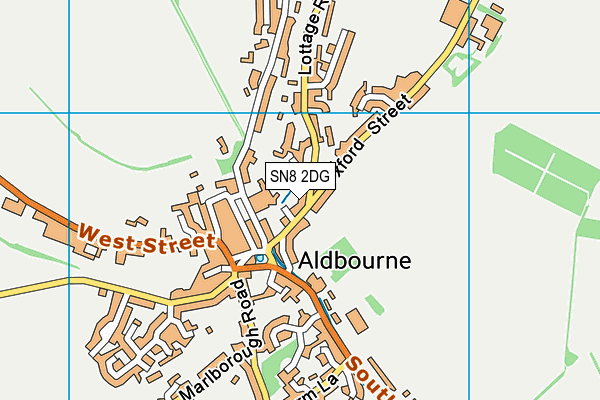 SN8 2DG map - OS VectorMap District (Ordnance Survey)