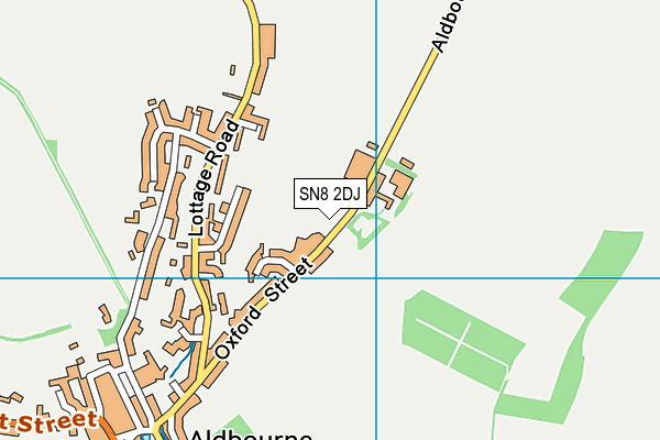 SN8 2DJ map - OS VectorMap District (Ordnance Survey)