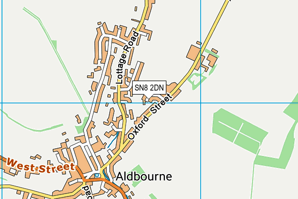 SN8 2DN map - OS VectorMap District (Ordnance Survey)