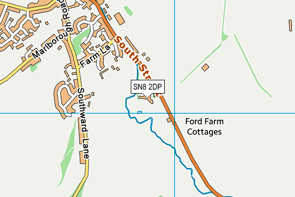 SN8 2DP map - OS VectorMap District (Ordnance Survey)