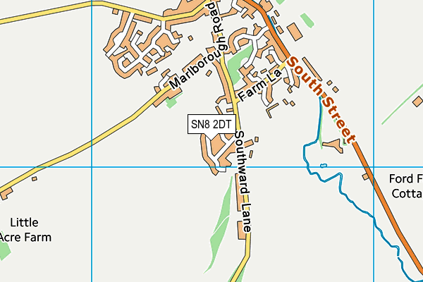 SN8 2DT map - OS VectorMap District (Ordnance Survey)