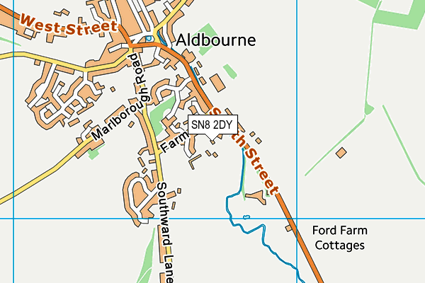 SN8 2DY map - OS VectorMap District (Ordnance Survey)