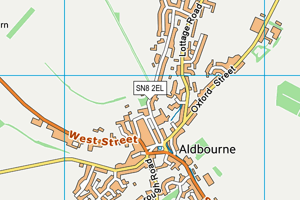 SN8 2EL map - OS VectorMap District (Ordnance Survey)