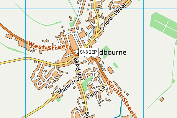 SN8 2EP map - OS VectorMap District (Ordnance Survey)