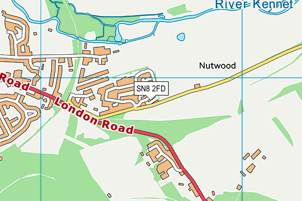 SN8 2FD map - OS VectorMap District (Ordnance Survey)