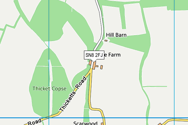 SN8 2FJ map - OS VectorMap District (Ordnance Survey)
