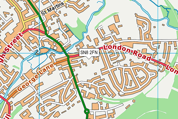 SN8 2FN map - OS VectorMap District (Ordnance Survey)