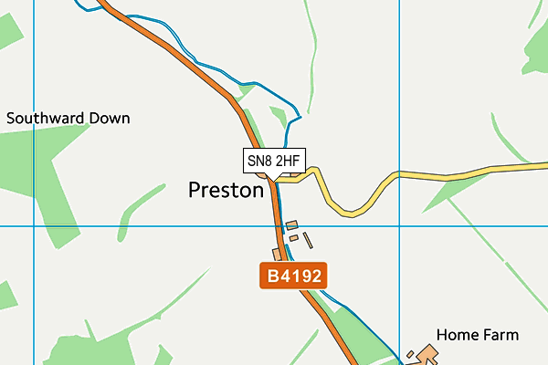 SN8 2HF map - OS VectorMap District (Ordnance Survey)