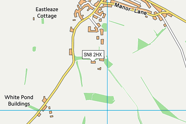 SN8 2HX map - OS VectorMap District (Ordnance Survey)