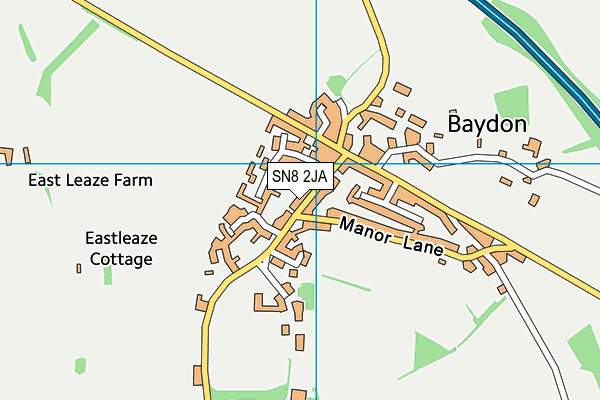 SN8 2JA map - OS VectorMap District (Ordnance Survey)