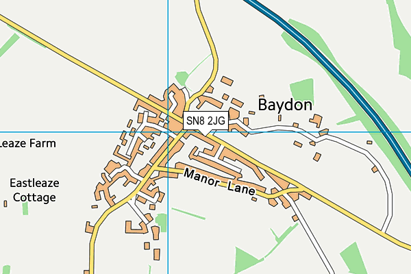 SN8 2JG map - OS VectorMap District (Ordnance Survey)