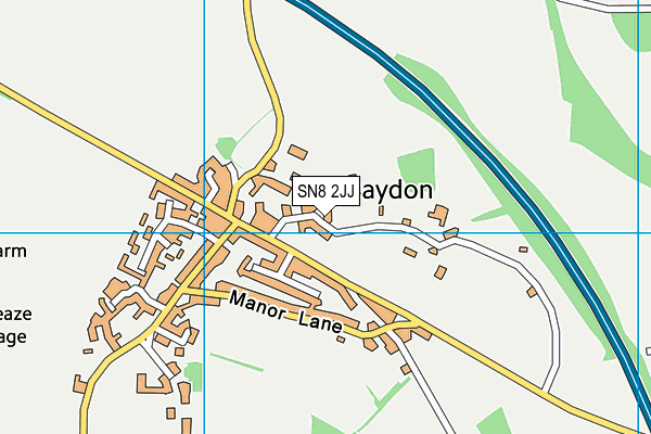 Baydon St Nicholas Church of England Primary School map (SN8 2JJ) - OS VectorMap District (Ordnance Survey)
