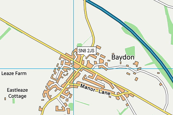 SN8 2JS map - OS VectorMap District (Ordnance Survey)