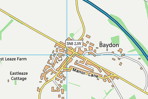 SN8 2JW map - OS VectorMap District (Ordnance Survey)