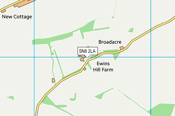 SN8 2LA map - OS VectorMap District (Ordnance Survey)