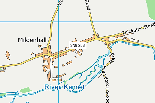 SN8 2LS map - OS VectorMap District (Ordnance Survey)