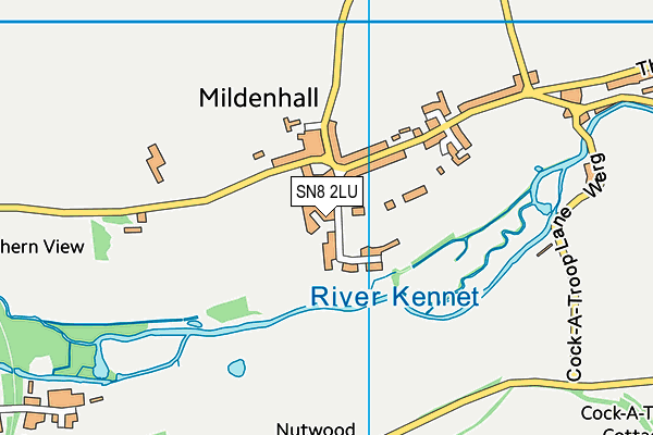 SN8 2LU map - OS VectorMap District (Ordnance Survey)