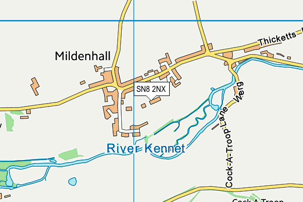 SN8 2NX map - OS VectorMap District (Ordnance Survey)