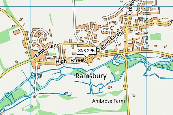 SN8 2PB map - OS VectorMap District (Ordnance Survey)