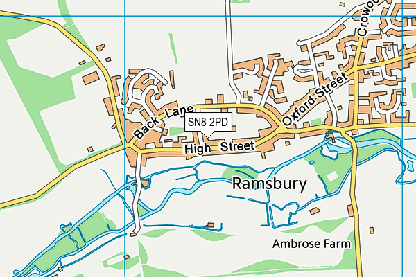 SN8 2PD map - OS VectorMap District (Ordnance Survey)