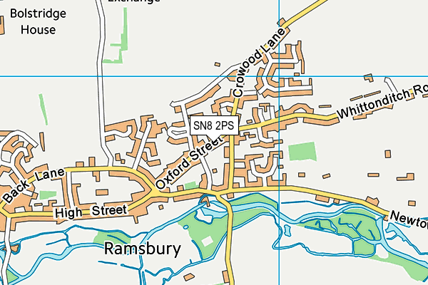 SN8 2PS map - OS VectorMap District (Ordnance Survey)