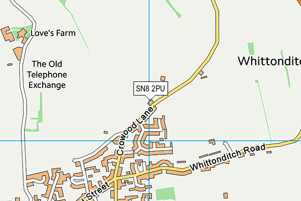 SN8 2PU map - OS VectorMap District (Ordnance Survey)