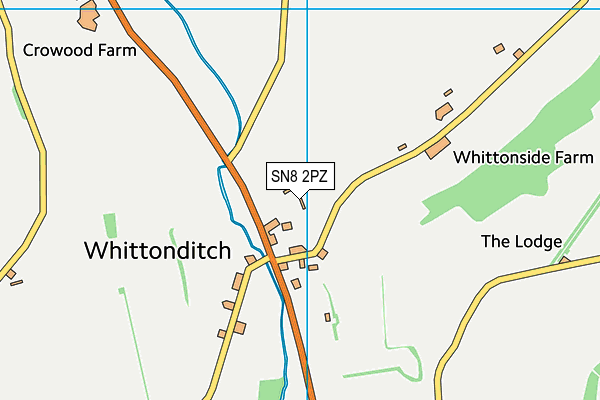 SN8 2PZ map - OS VectorMap District (Ordnance Survey)