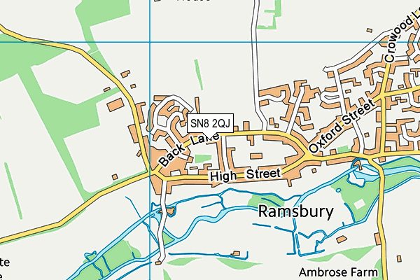 SN8 2QJ map - OS VectorMap District (Ordnance Survey)