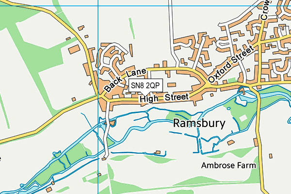 SN8 2QP map - OS VectorMap District (Ordnance Survey)