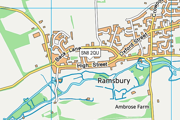 SN8 2QU map - OS VectorMap District (Ordnance Survey)