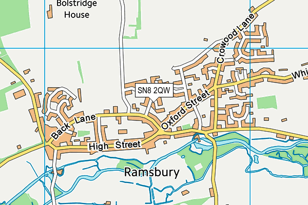 SN8 2QW map - OS VectorMap District (Ordnance Survey)