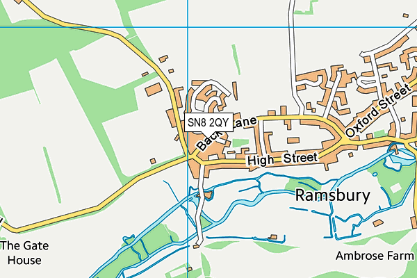 SN8 2QY map - OS VectorMap District (Ordnance Survey)