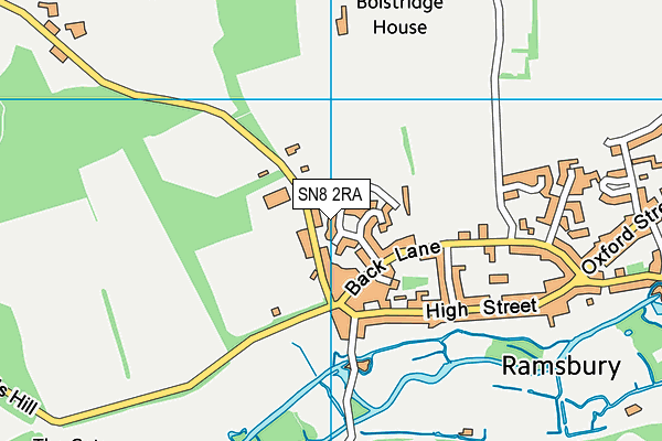 SN8 2RA map - OS VectorMap District (Ordnance Survey)