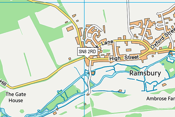 SN8 2RD map - OS VectorMap District (Ordnance Survey)