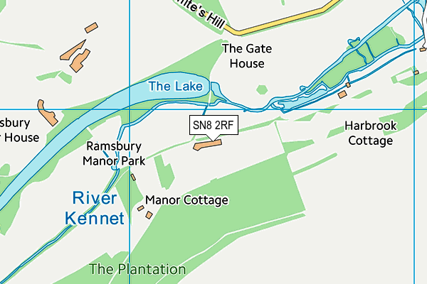 SN8 2RF map - OS VectorMap District (Ordnance Survey)