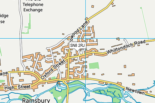 SN8 2RJ map - OS VectorMap District (Ordnance Survey)