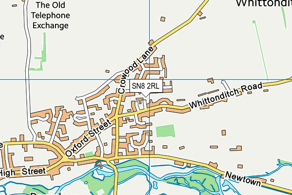 SN8 2RL map - OS VectorMap District (Ordnance Survey)