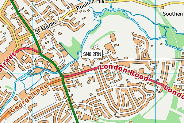 SN8 2RN map - OS VectorMap District (Ordnance Survey)