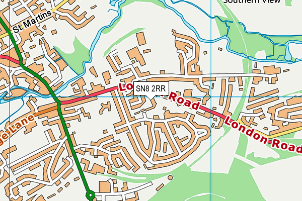 SN8 2RR map - OS VectorMap District (Ordnance Survey)