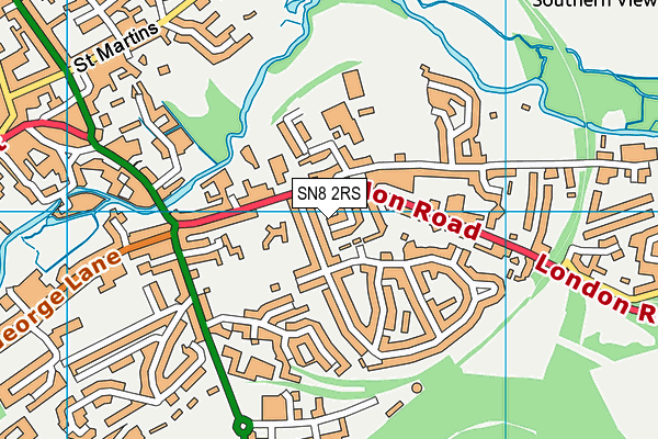 SN8 2RS map - OS VectorMap District (Ordnance Survey)