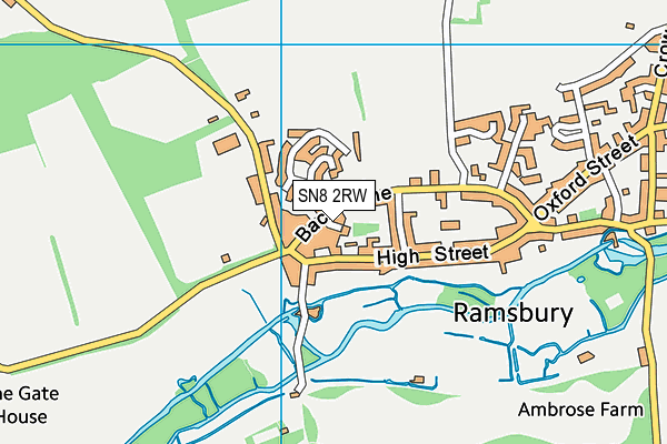 SN8 2RW map - OS VectorMap District (Ordnance Survey)