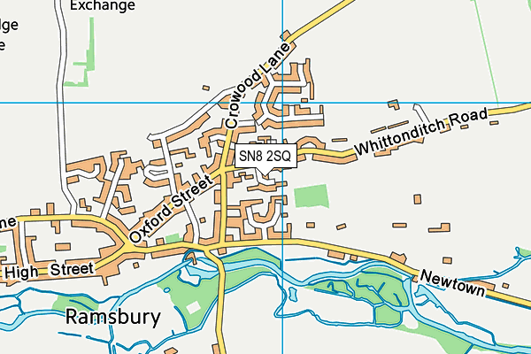 SN8 2SQ map - OS VectorMap District (Ordnance Survey)